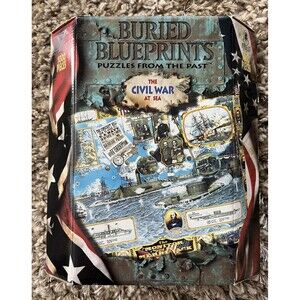 Buried Blueprints Puzzles from the Past Civil War at Sea 1000 Piece Puzzle 1997